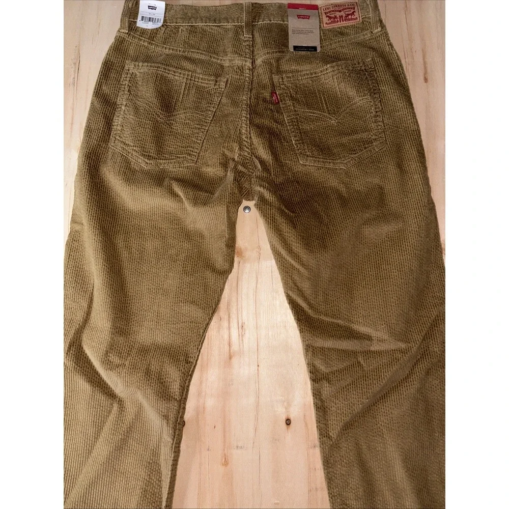 Levi's Corduroy Pants Mens Size 30x30 Straight Leg Golden Tan Irregular